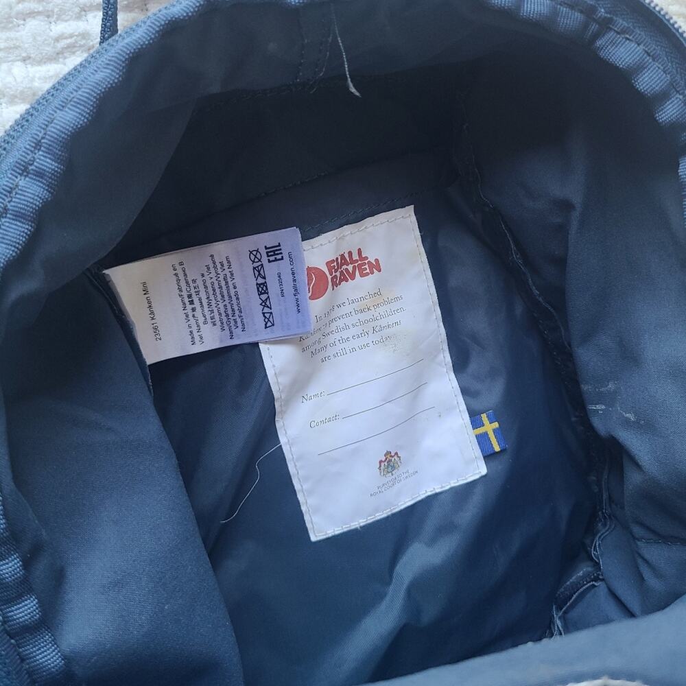 Fjallraven Kanken Blue Backpack - Picture 7 of 9